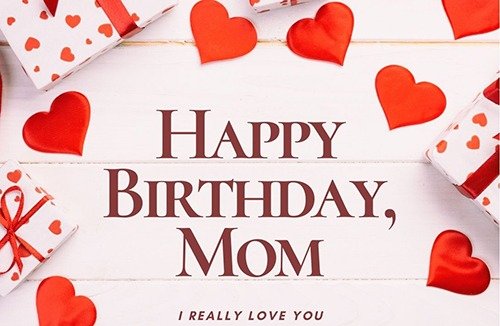Red Simple Happy Birthday Greeting Gift Post Card - 1