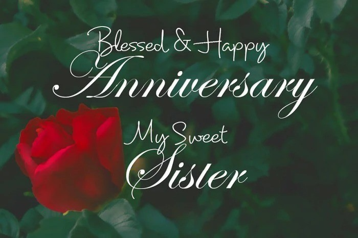 Anniversary Wishes for Sister from Heart