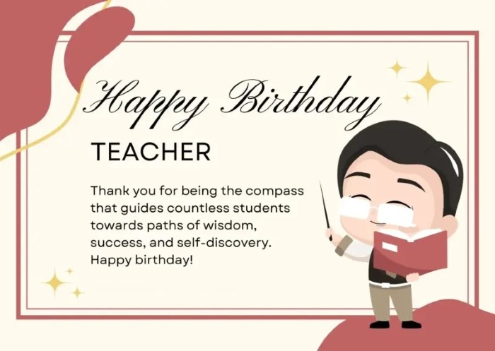 birthday wish for teacher 1