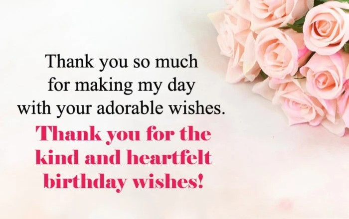 Birthday Thank You Quotes