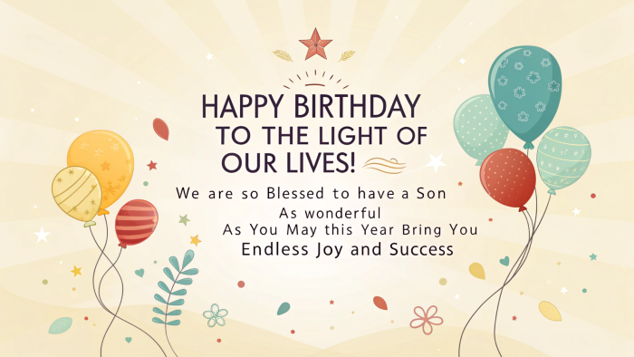 Heartfelt Birthday Messages for Your Son