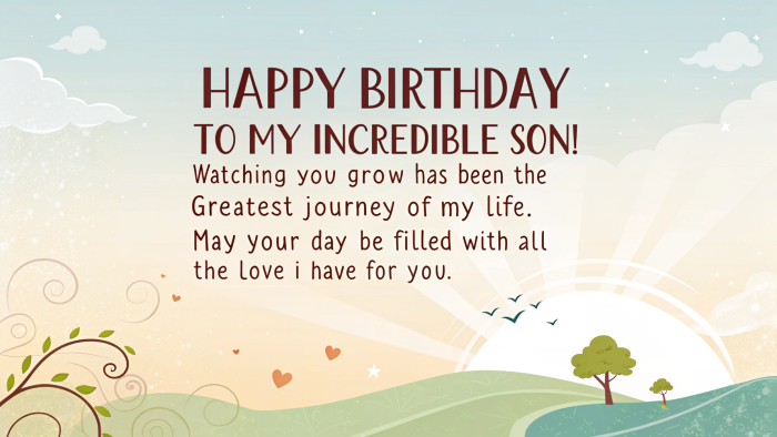 Inspirational Birthday Messages for Your Son