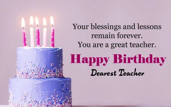 Several Ways to Celebrate a Teachers Birthday