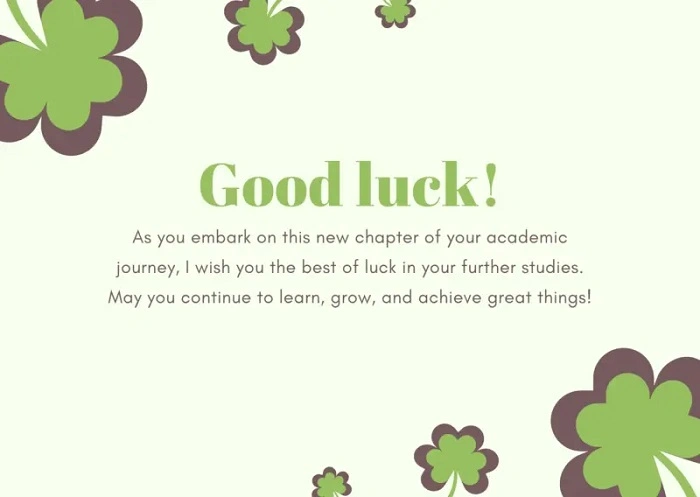 How to Deliver Good Luck Wishes for the School Year
