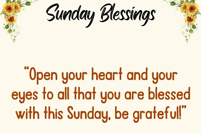 Sunday Blessings for Grateful Hearts 1