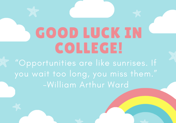 Top Good Luck Wishes for College Students