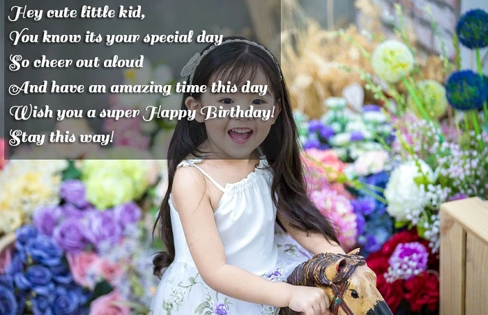 Sweet Birthday Wishes For Little Kids 1